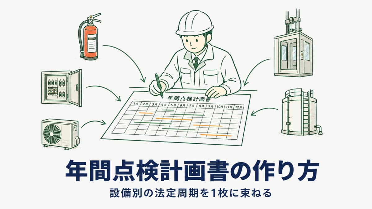 年間点検計画書の作り方|受託点検会社が顧客提出する設備別法定周期の計画書テンプレ