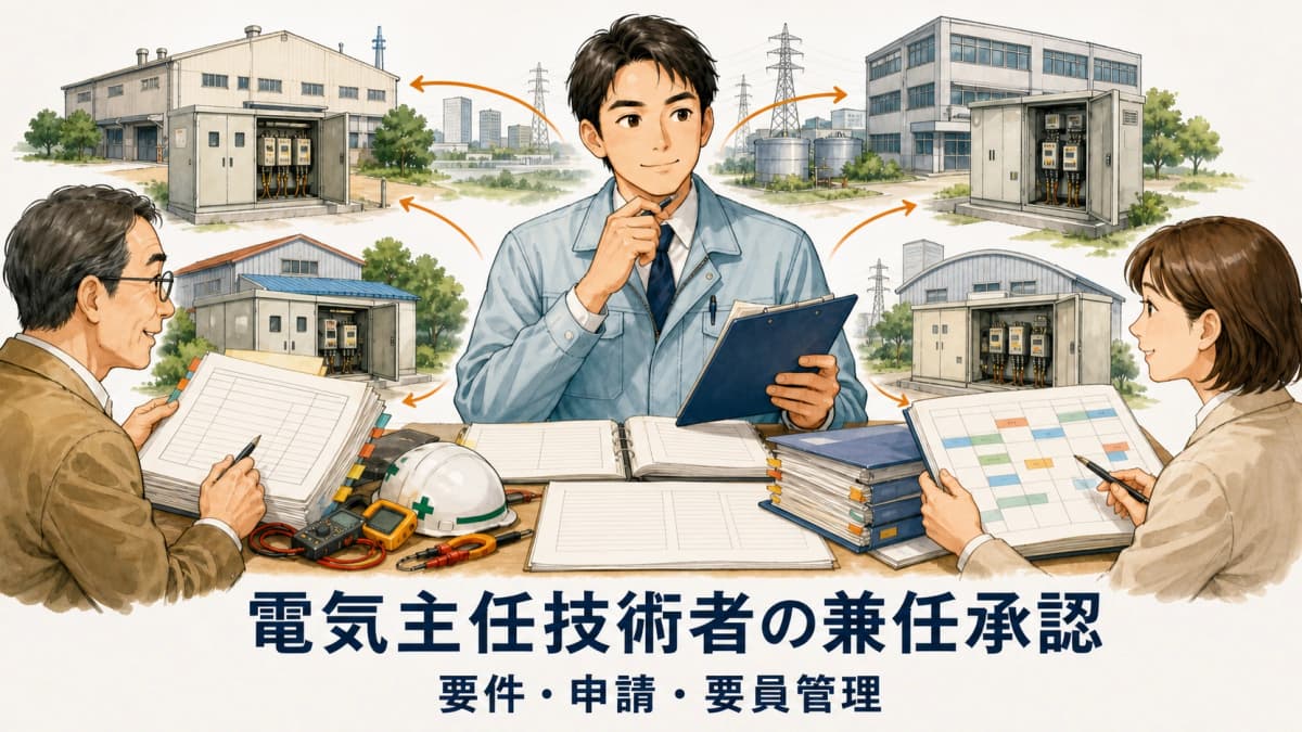 電気主任技術者の兼任承認|要件・申請・要員管理