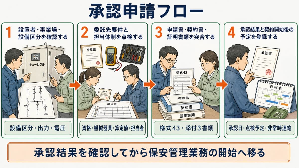 承認申請フロー