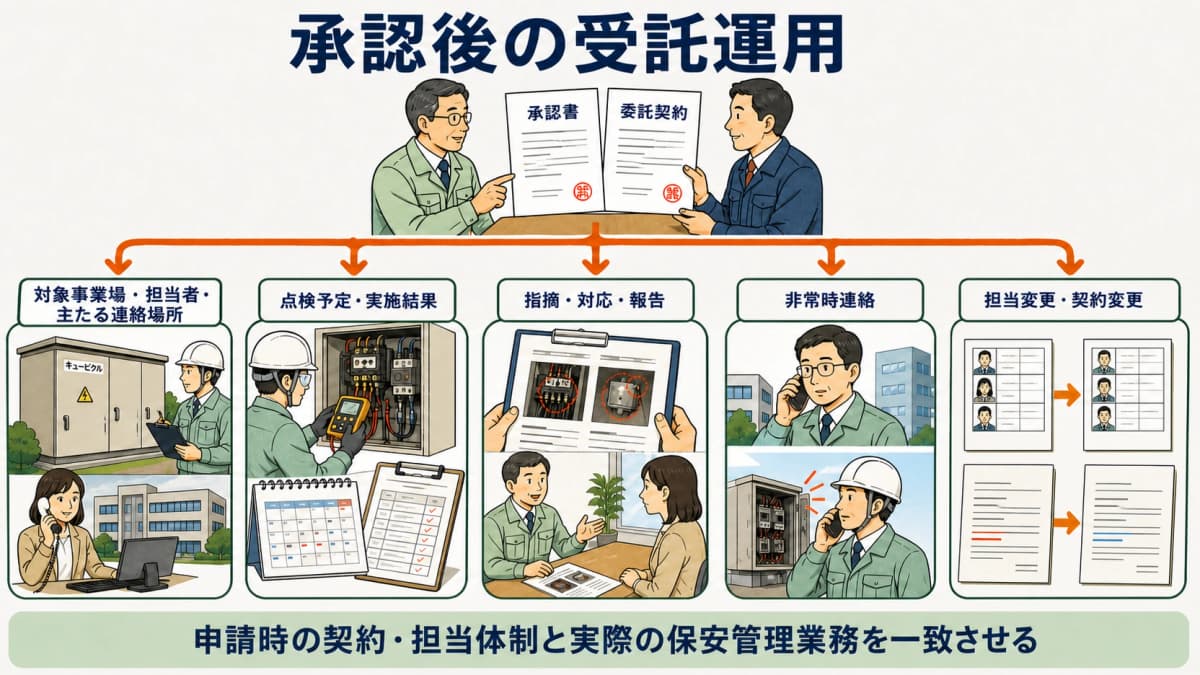 承認後の受託運用