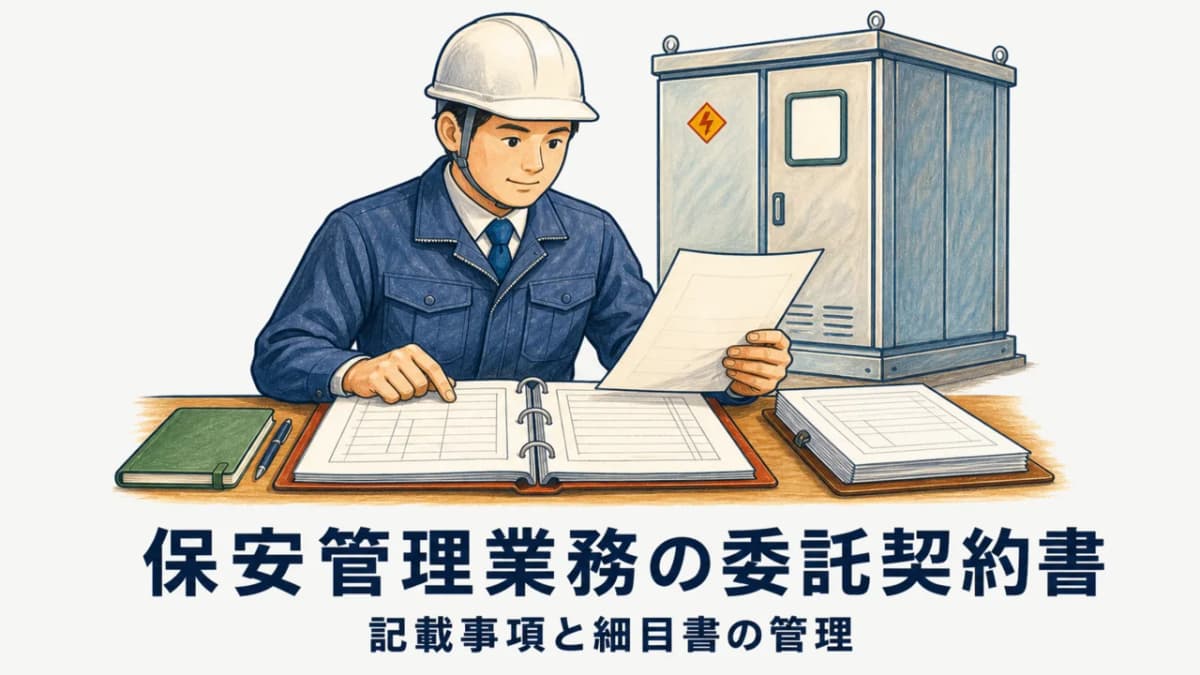 保安管理業務の委託契約書|記載事項と細目書の管理
