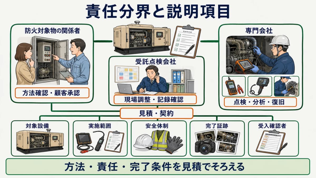 責任分界と説明項目