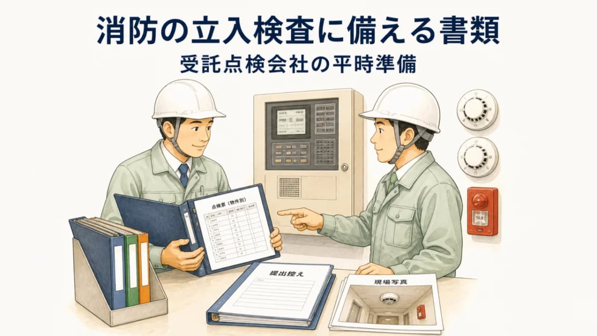 消防の立入検査に備える書類|受託点検会社の平時準備