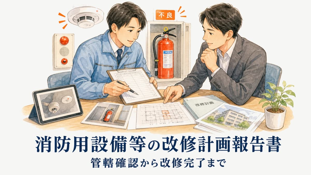 消防用設備等の改修計画報告書|記載項目と提出までの流れ