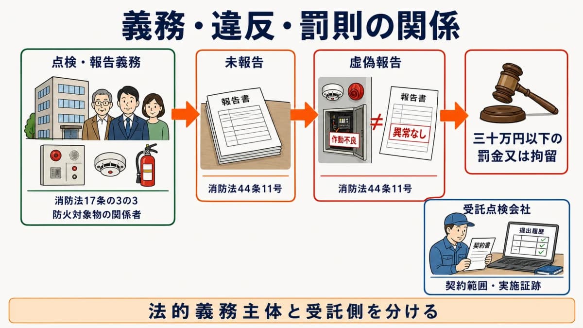 義務・違反・罰則の関係