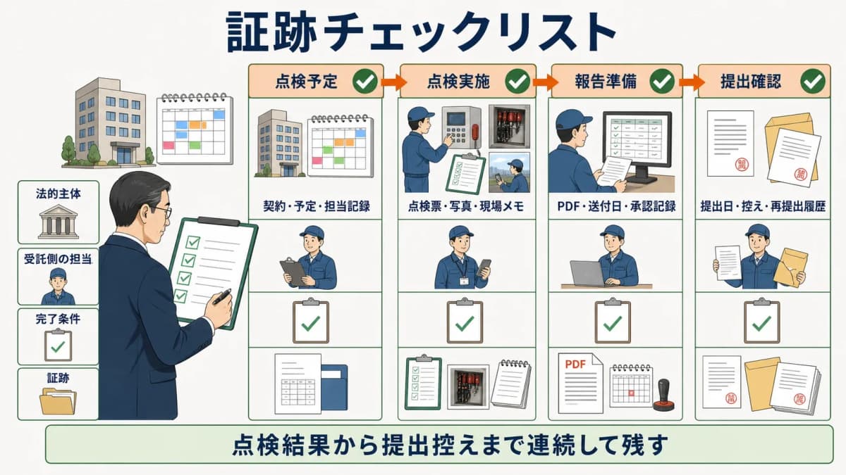 証跡チェックリスト