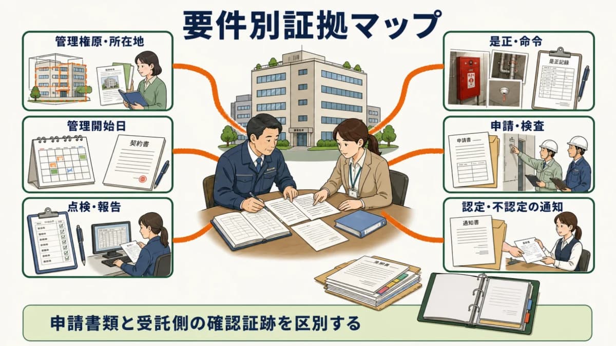 要件別証拠マップ