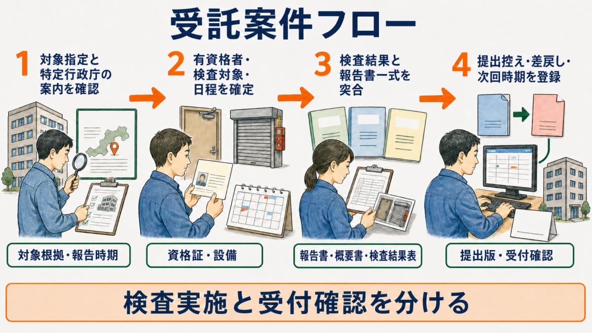 受託案件フロー
