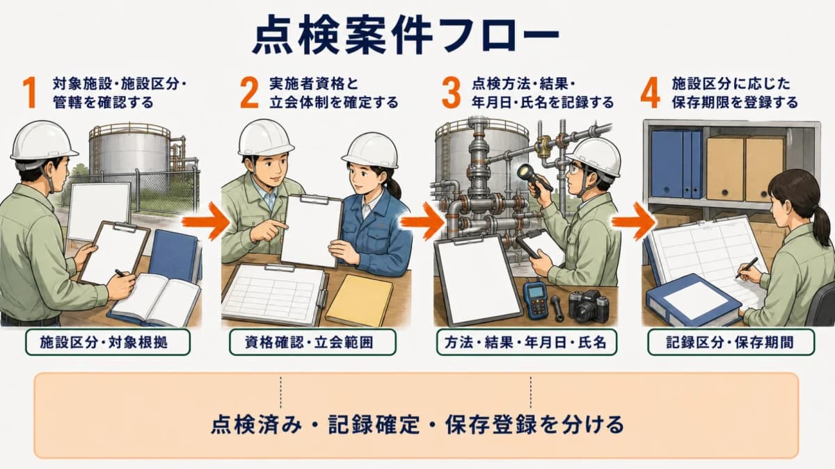 点検案件フロー