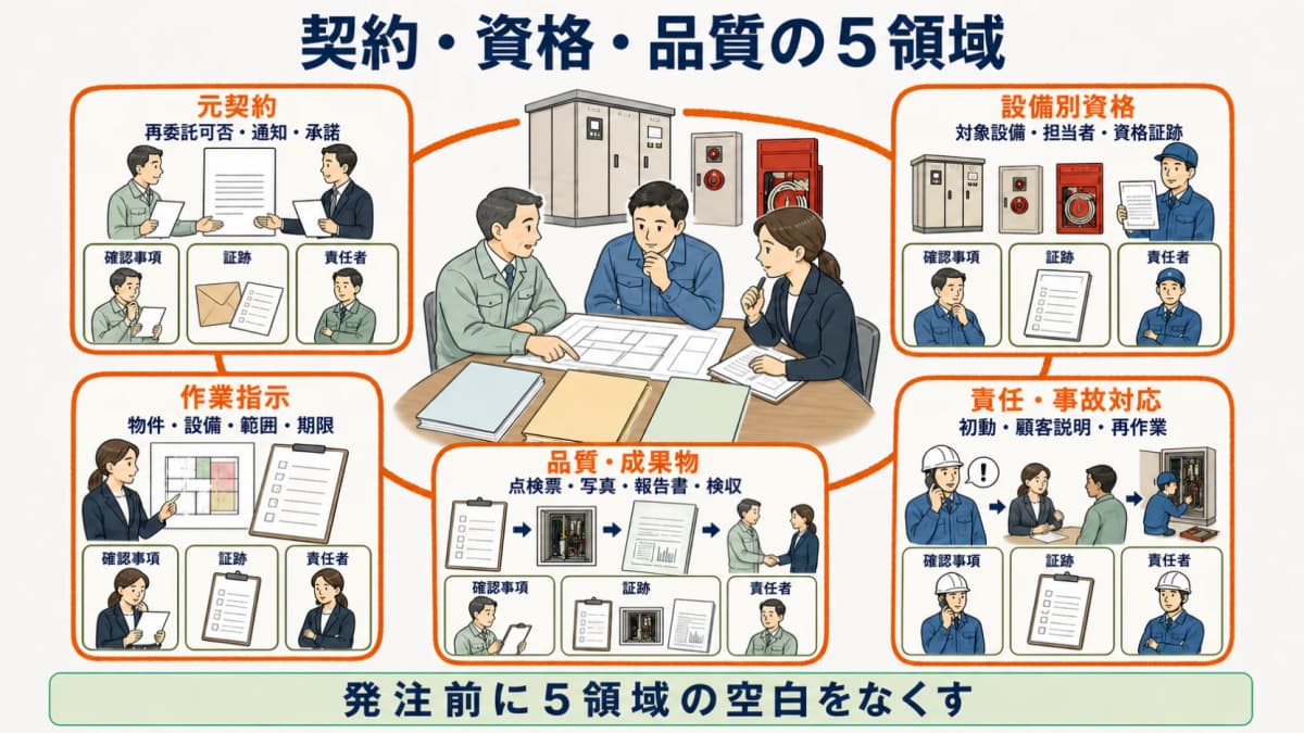 契約・資格・品質の5領域