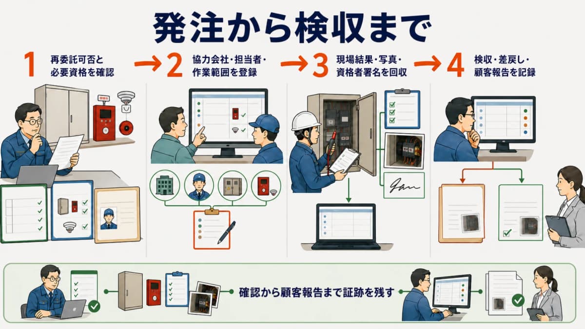 発注から検収まで
