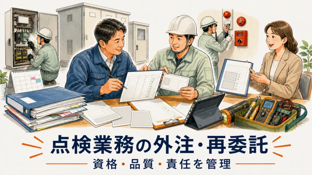点検業務の外注・再委託|協力会社の資格・品質・責任管理