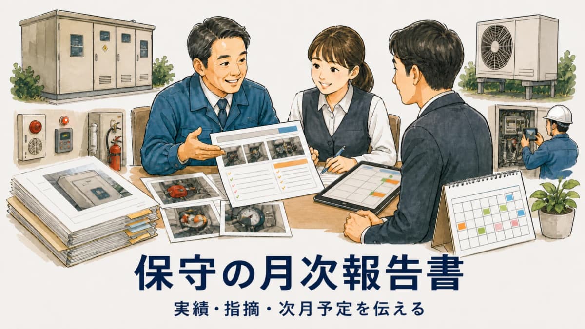 保守の月次報告書テンプレート|顧客提出用の項目と記載例