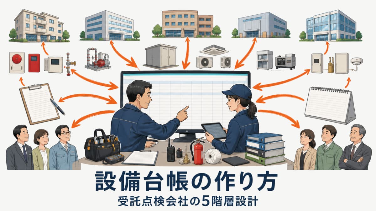 設備台帳の作り方|受託点検会社向け項目テンプレート